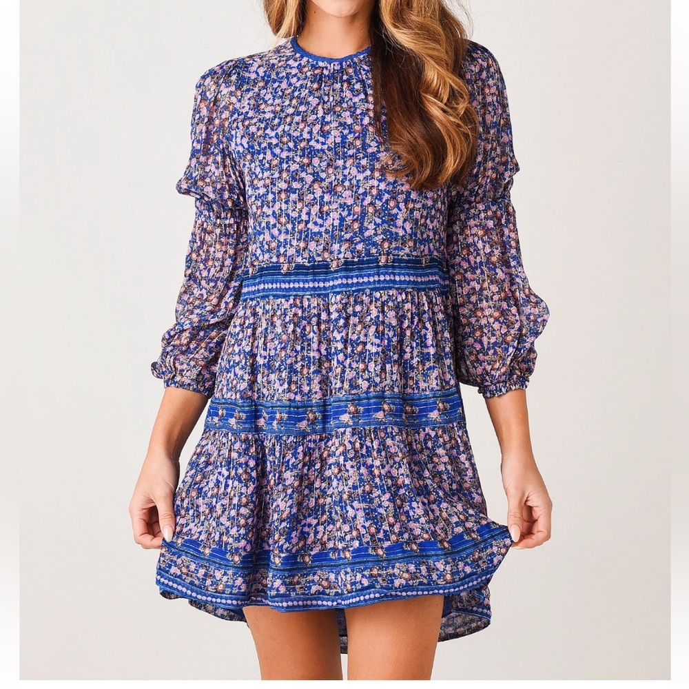 The Saylor Women's Talley Dress SZ XS is fluid simple, springtime everyday dress